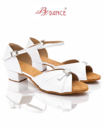BD dance shoes 610 Style - White Leather