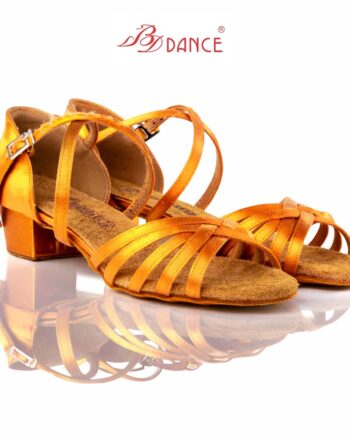BD dance shoes 603 Style - Satin 3#Tan