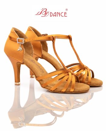 BD dance shoes 217A Style - Satin 2#Tan